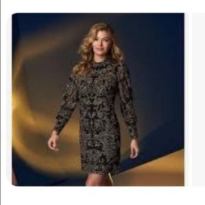 Boston Proper lace mock-neck shirt dress size M. Style 2BE62. New with tags